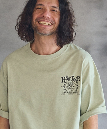 【CAMBIO(カンビオ)】ビッグシルエットプリントTシャツ（RISKTAKER）(CASD-125) | CAMBIO | 03