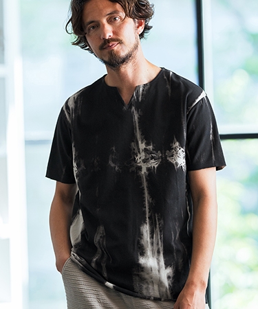 【Magine(マージン)】Distressed uneven dyeing Mini-URAKE T-shirt Tシャツ(MGN-241-2-025) | Magine | 03