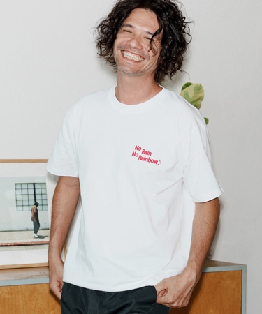 【No Rain No Rainbow(ノーレインノーレインボー)】logo print T-shirt Tシャツ(NR25W-27) | No Rain No Rainbow | 01