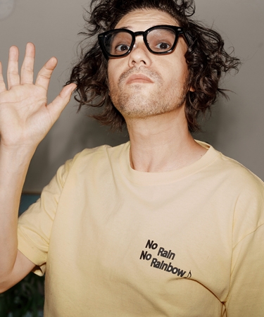 【No Rain No Rainbow(ノーレインノーレインボー)】logo print T-shirt Tシャツ(NR25W-27) | No Rain No Rainbow | 02