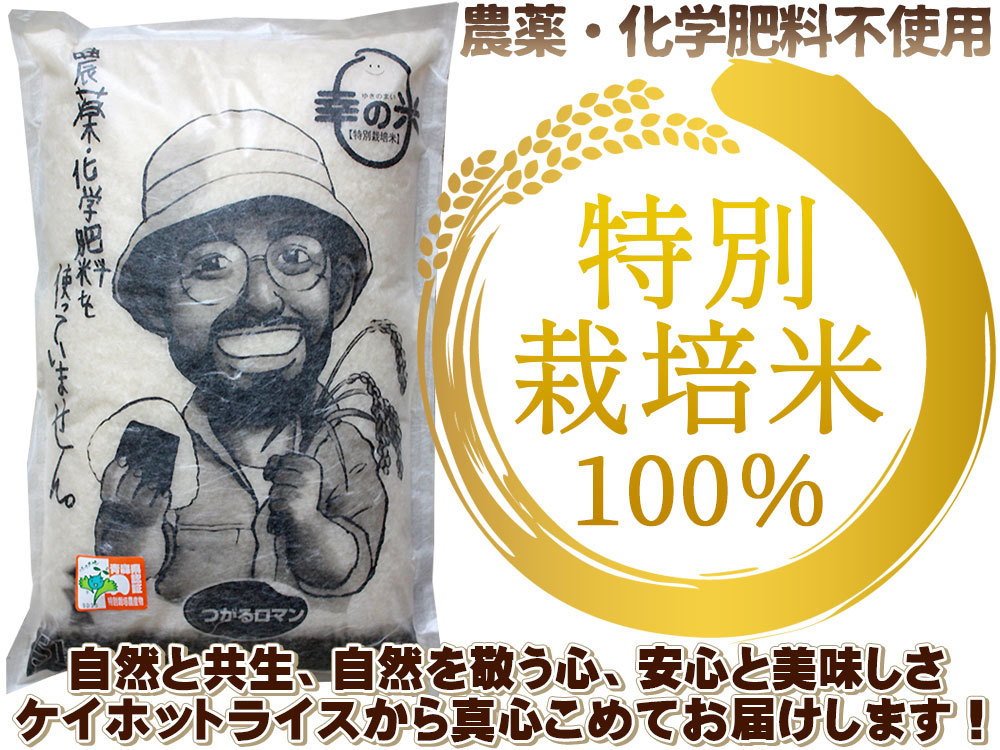 青森県産 特別栽培米 つがるロマン5kg】2024年度産 農薬・化学