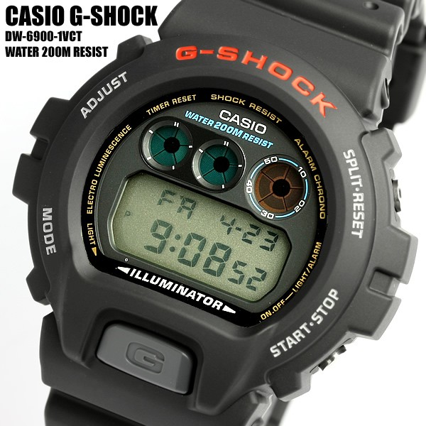 エントリーでポイント最大15倍 CASIO カシオ Gショック G-SHOCK 腕時計 dw-6900-1 メンズ Men's 海外モデル
