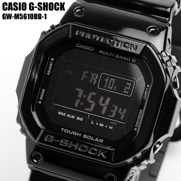 エントリーでP10倍 CASIO カシオ G-SHOCK 電波ソーラー 20気圧防水 デジタル 腕時計 ラバー メンズ GW-M5610BB