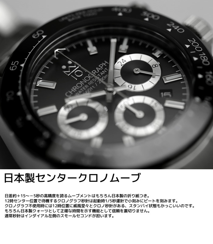 HYAKUICHI ヒャクイチ 101 ダイバーズウォッチ 腕時計 メンズ クロノ