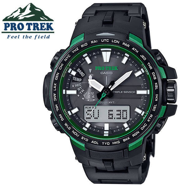 何でも揃う PROTREK プロトレック カシオ PRW-6100FC-1JF グリーン