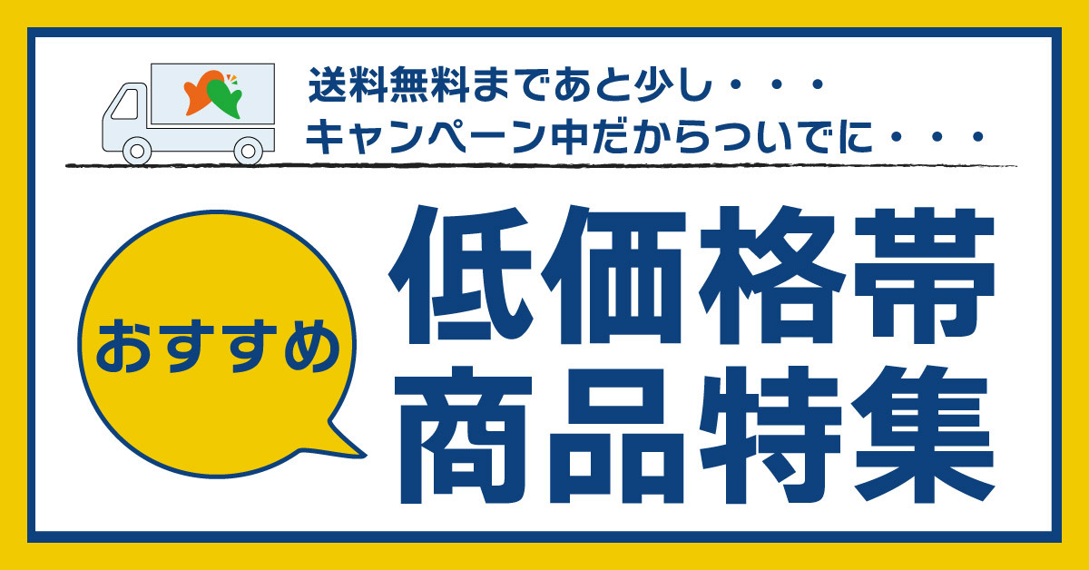 おすすめ低価格帯商品