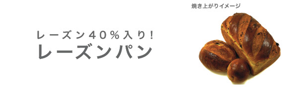 レーズンパンの焼き上がりイメージ