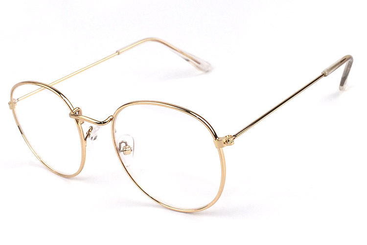 販売価格の低下 新品未使用☆金色のメガネ かっこいい 四角 知的 