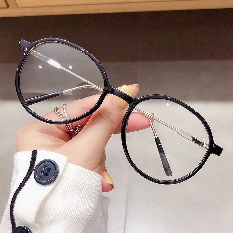 丸メガネ ブラック 伊達眼鏡 韓国 メンズ レディース ファッション 小顔 黒