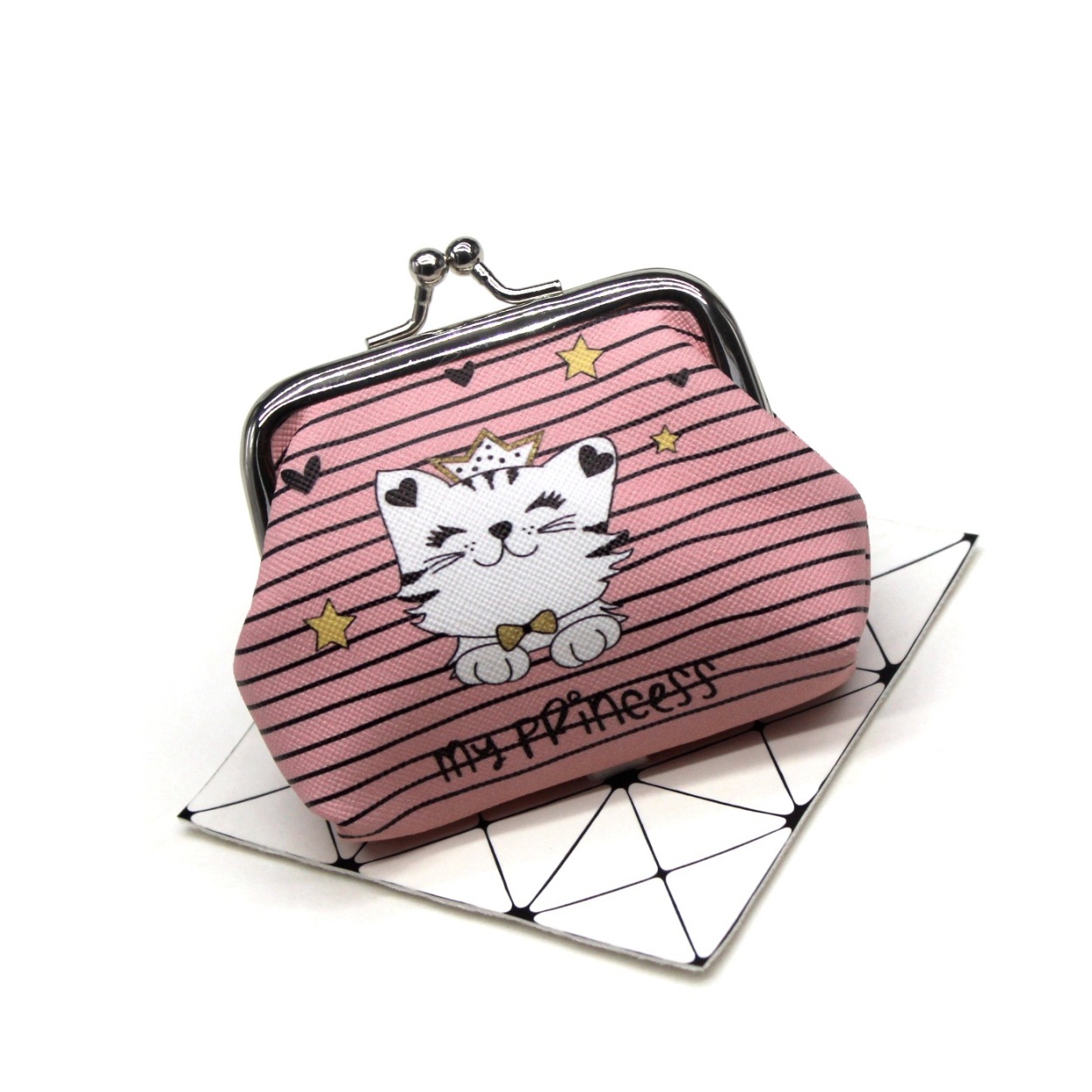 コインケース レディース ブランド 小銭入れ がま口 がまぐち ネコ 猫 薄い 財布 小さい財布 かわいい 可愛い コンパクト｜can-ban｜02