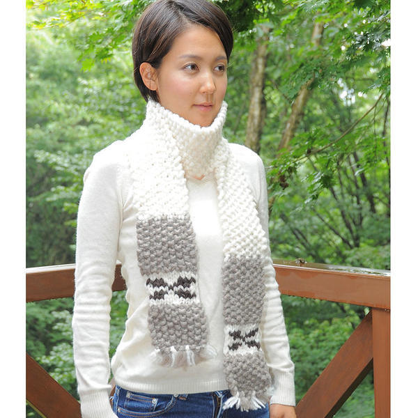 カウチンマフラー カナダ・フライヤーフックス社製 色：ノーマル