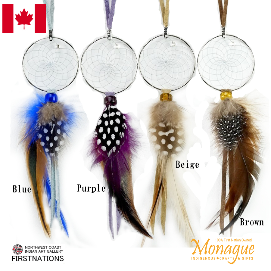 ドリームキャッチャー 本物 オジブア族 インディアン ハンドメイド 1.5