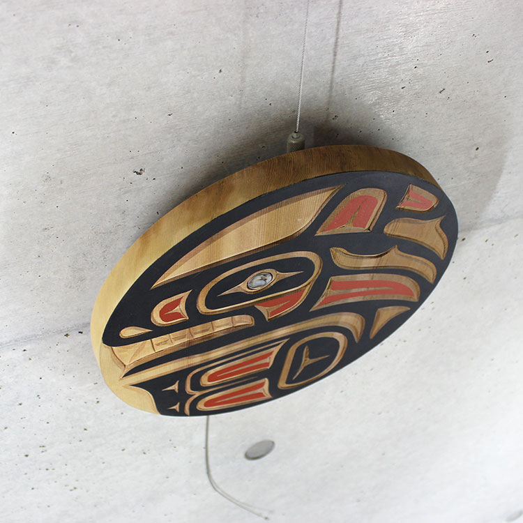 カービング タペストリ 木彫刻 アート 壁掛 カナダ 先住民 ネイティブ 