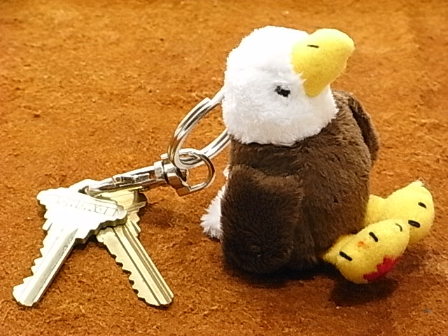 白頭ワシぬいぐるみキーホルダー】Stuffed Animal House社