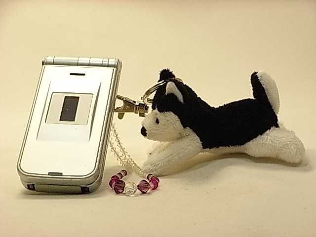 ハスキー犬ぬいぐるみキーホルダー】Stuffed Animal House社