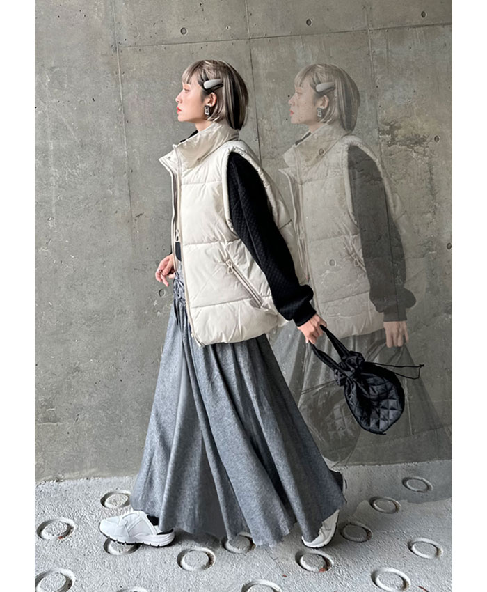 オンヒップフレアスカート フレアスカート Aライン ギャザースカート