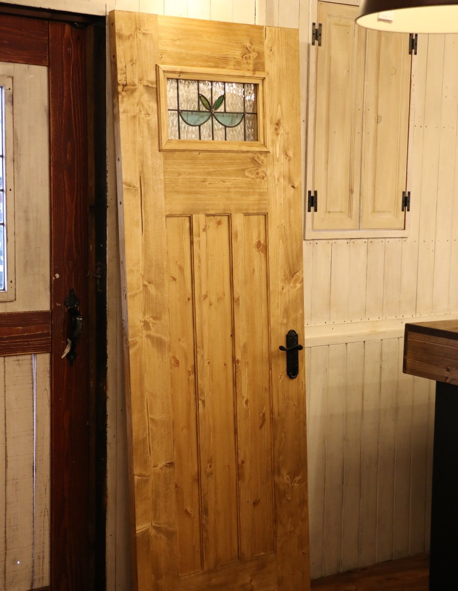 ドア カントリー オーダードア 31 室内用 オーダー家具 選べるカラー 開き戸 無垢 木製 ガラス  リフォーム  日本製 - 1