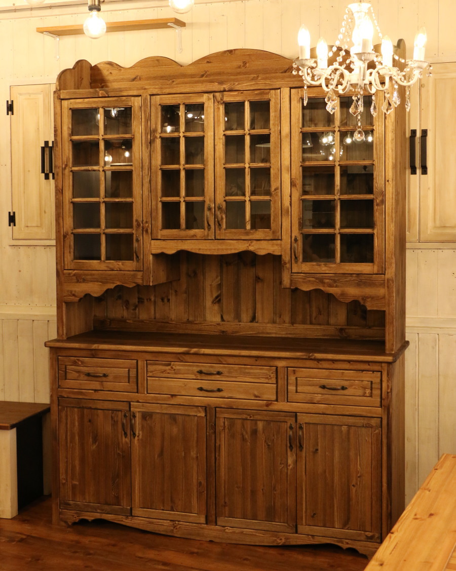 ディスプレイ キャビネット W1600 オーダー家具 選べるカラー 収納棚