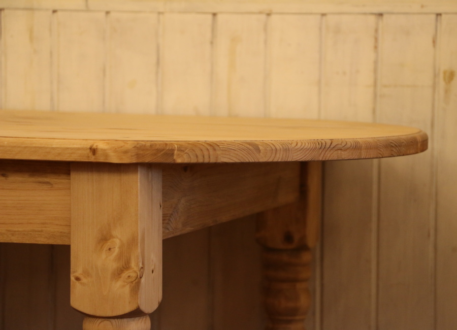 ダイニングテーブル オーバル W1900 楕円 デスク ロクロ脚 新築