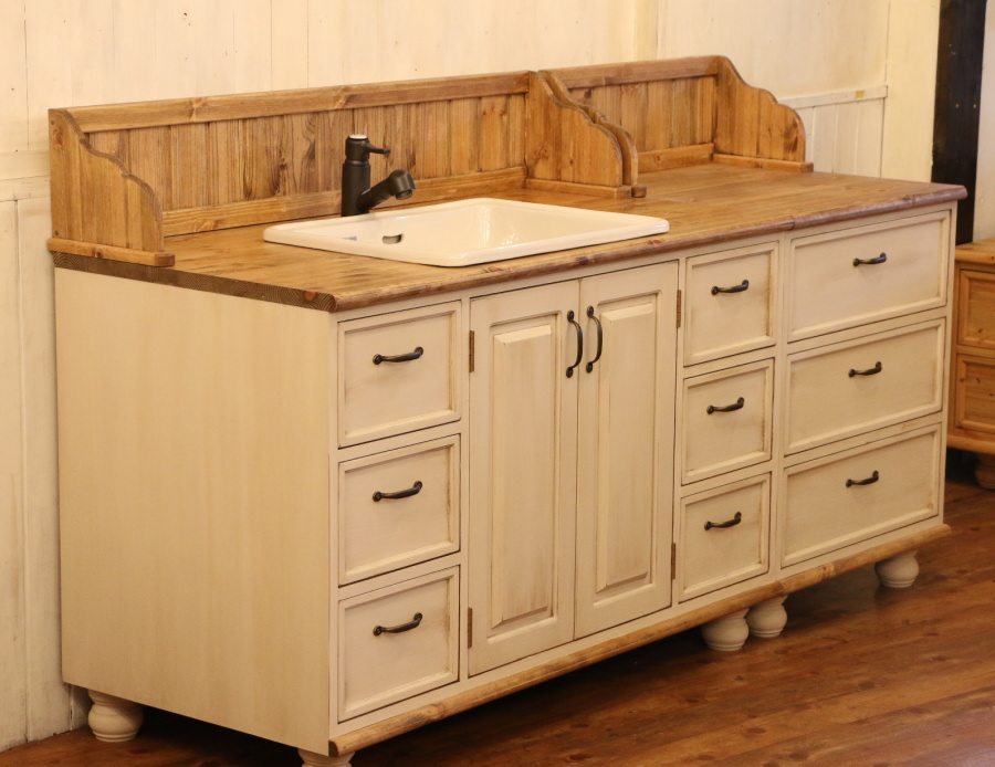 洗面台 クラシック ウォッシュキャビネット チェスト セット W1800