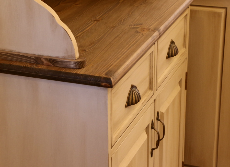 NC 2ガラスドア クラシック カップボード W800 オーダー家具 サイズ