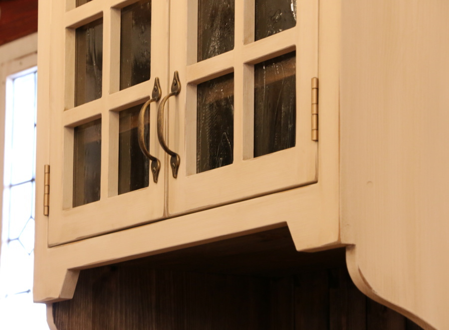 NC 2ガラスドア クラシック カップボード W800 オーダー家具 サイズ