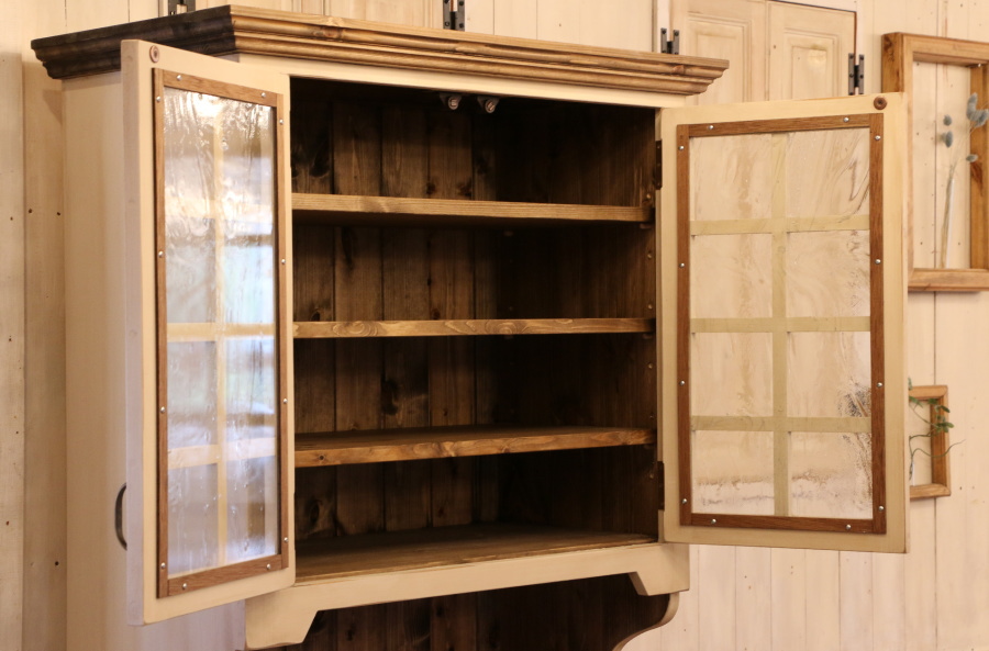 NC 2ガラスドア クラシック カップボード W800 オーダー家具 サイズ