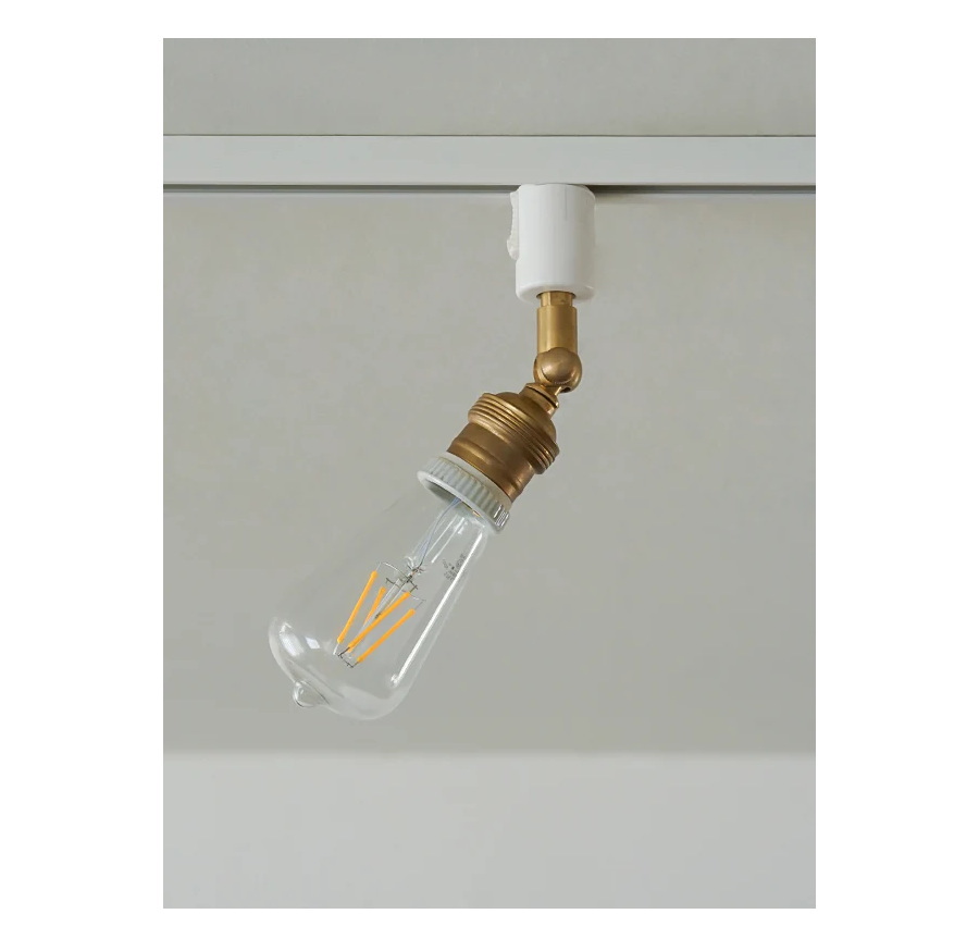 LED 付き 】ダクトレール 用 スポットライト ブラス E26 間接 照明