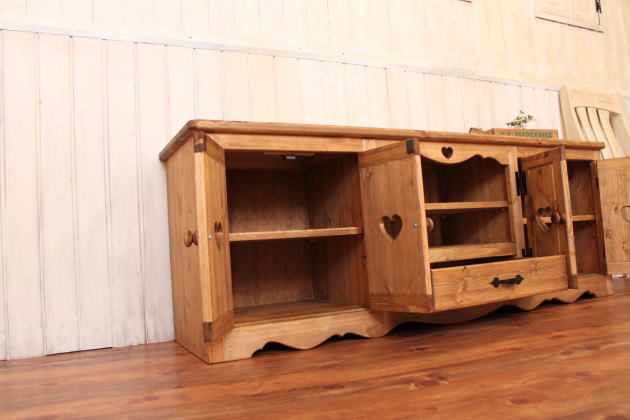 カントリー家具　テレビ台　テレビボード　ハンドメイド 無垢材テレビボード ハンドメイド サイズオーダー テレビ台 ナチュラル