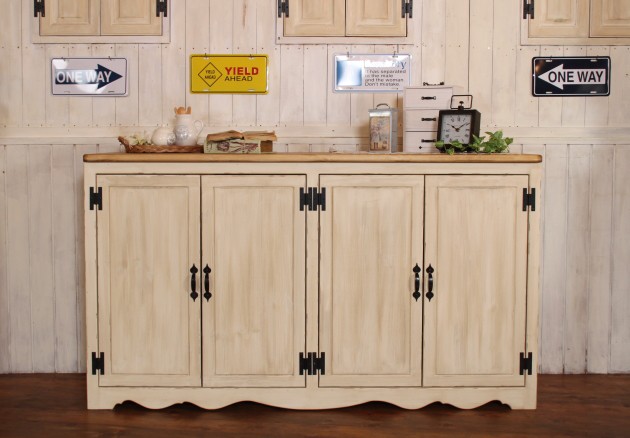 カントリー調 カントリー家具 靴箱 リビング収納 シャビー