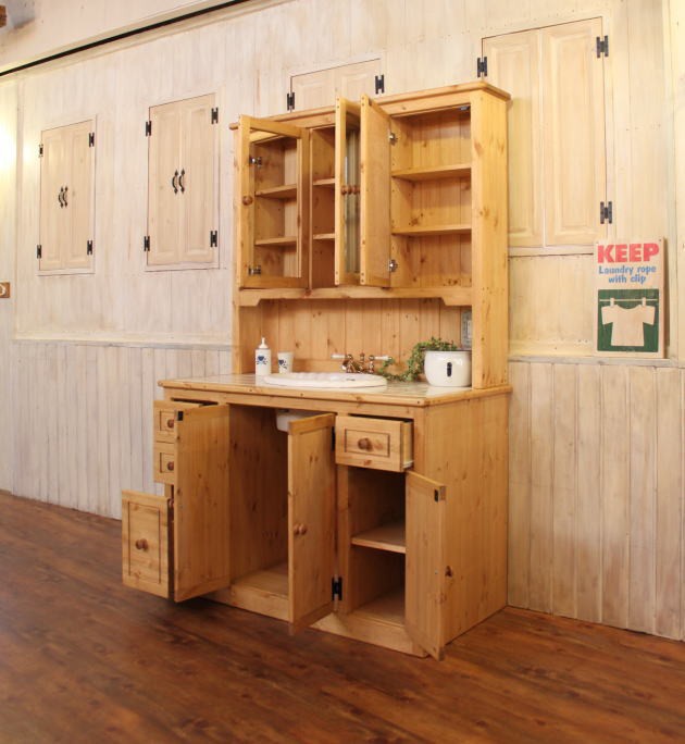 カントリー家具 オーダー家具 手作り家具 洗面台 ドレッサー