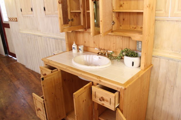 カントリー家具 オーダー家具 手作り家具 洗面台 ドレッサー