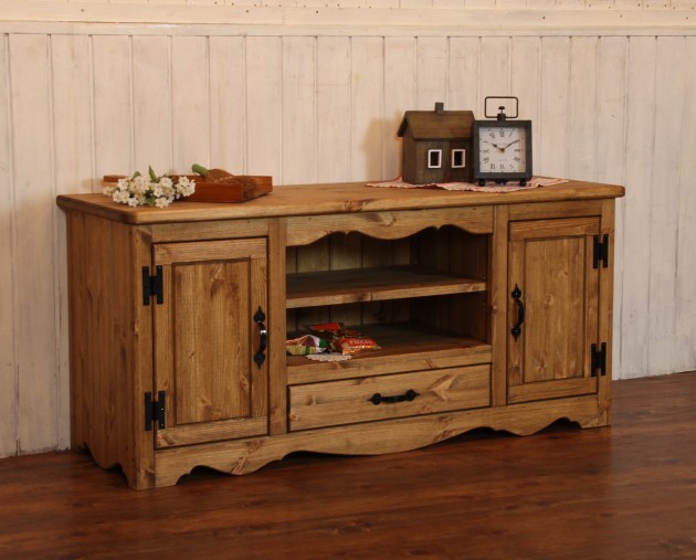 カントリー家具 テレビボード オーダー家具 ローボード 引き出し付き