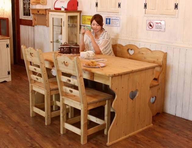 カントリー家具 セット チェア 手作り 安心の日本製 パイン材 北欧