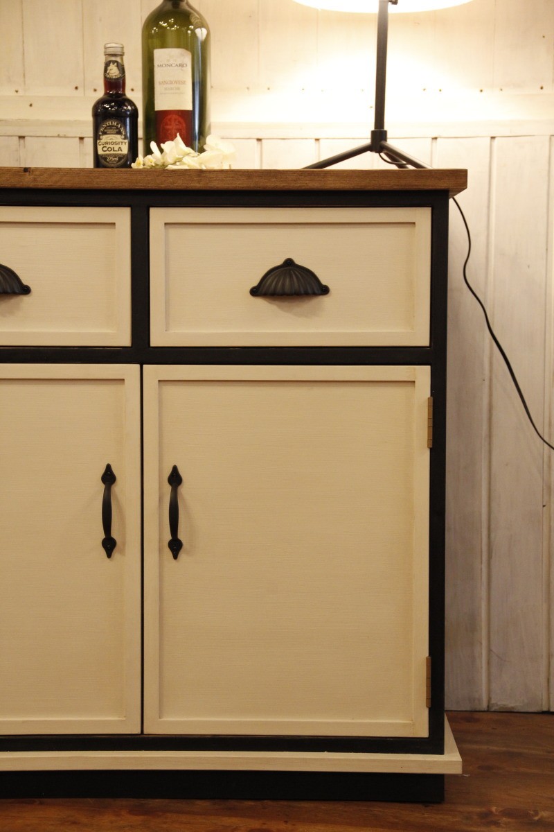 日本製】 ニューヨークスタイル キャビネット W1200 西海岸風