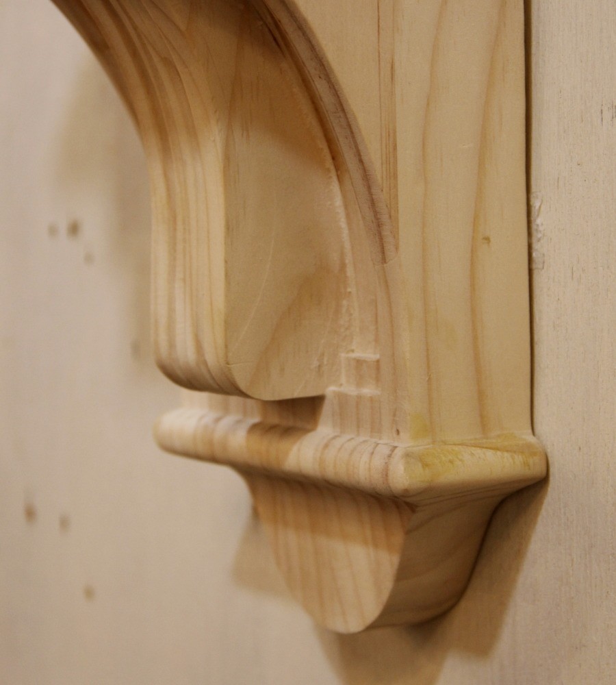 ウッドシェルフ 棚受け 装飾 W160×H305 mm 】家具装飾 木材 材料 大工