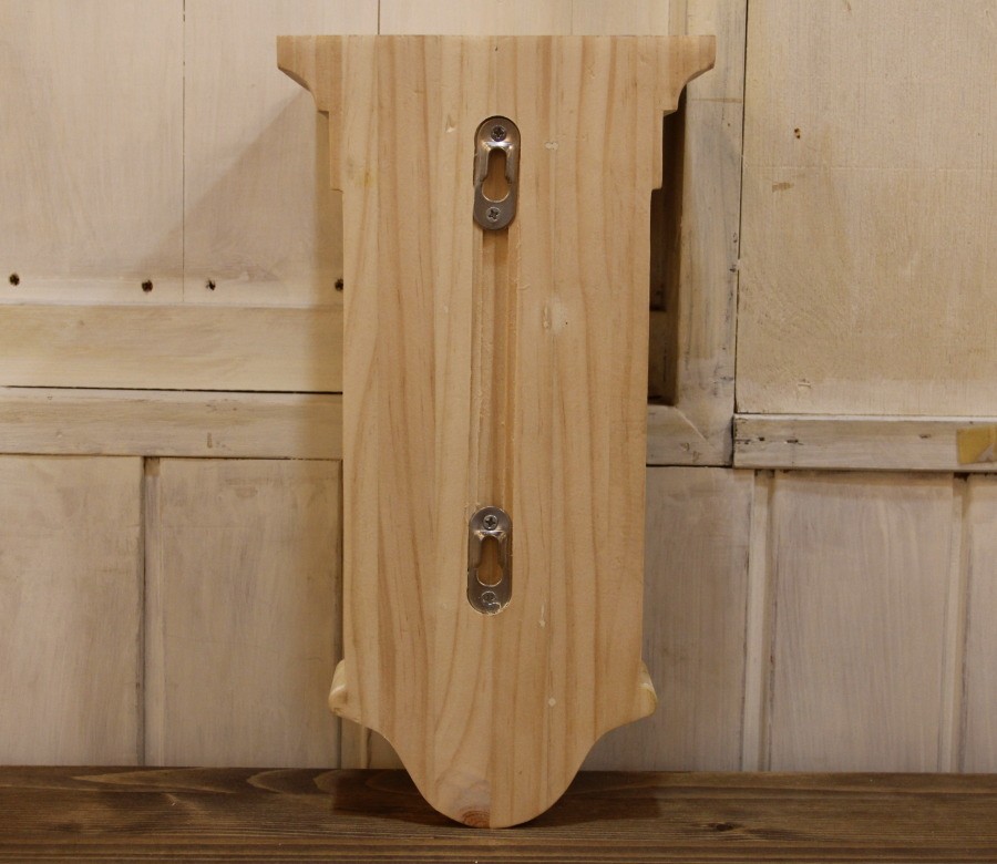 ウッドシェルフ 棚受け 装飾 W160×H305 mm 】家具装飾 木材 材料 大工