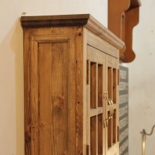 日本製】クラシック・2ガラスドアウォールシェルフ クラシック