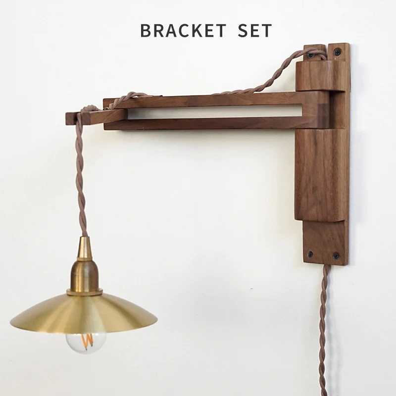 LED付き】ウッドブラケットライト アンティーク風 LED付き おしゃれ