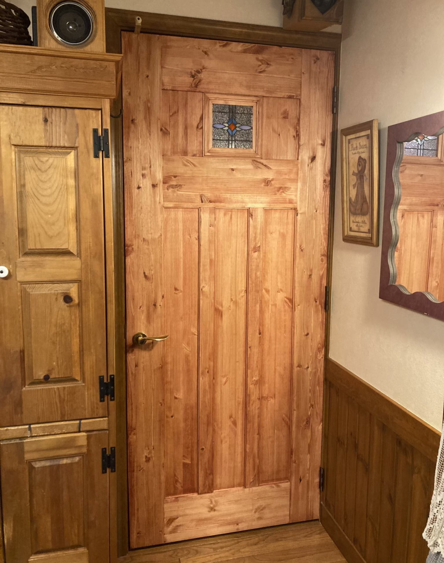ドア カントリー オーダードア 31 室内用 オーダー家具 選べるカラー 開き戸 無垢 木製 ガラス  リフォーム  日本製 - 2