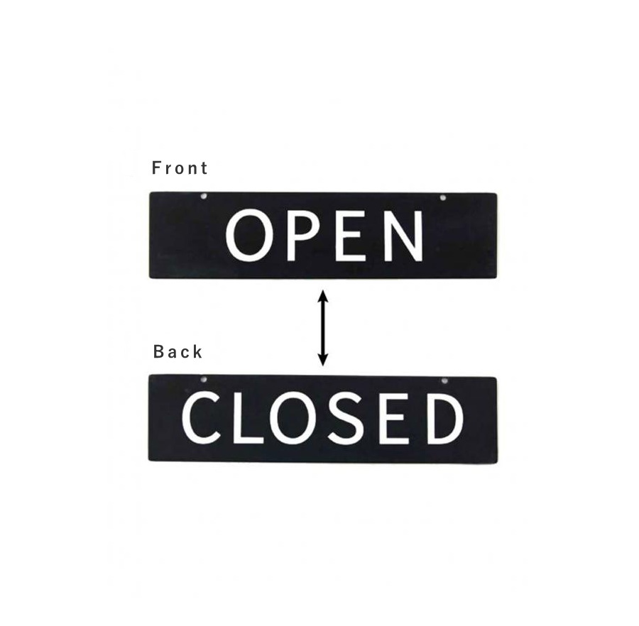 アイアン サイン OPEN ／ CLOSED 表札 数字 案内 ドア 雑貨 店舗