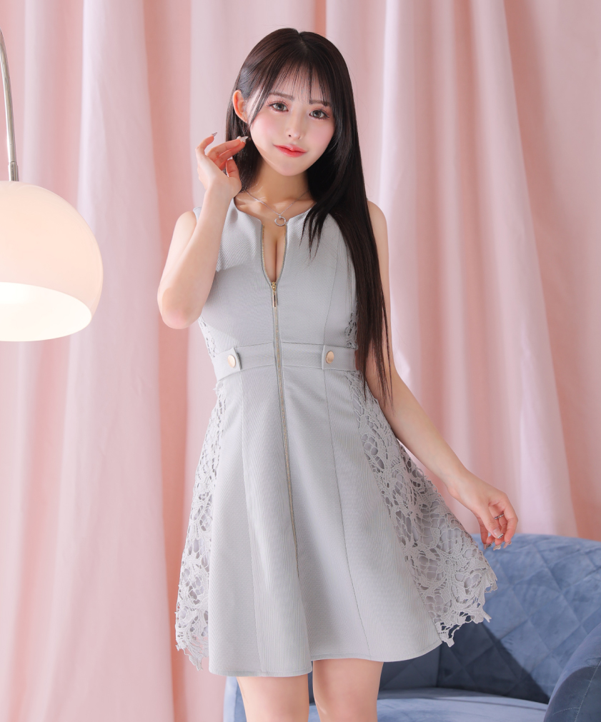 DEA.by ROBE de FLEURS ツイードドレス DEA. by ROBE de FLEURS/ディアバイローブドフルール】ツイード