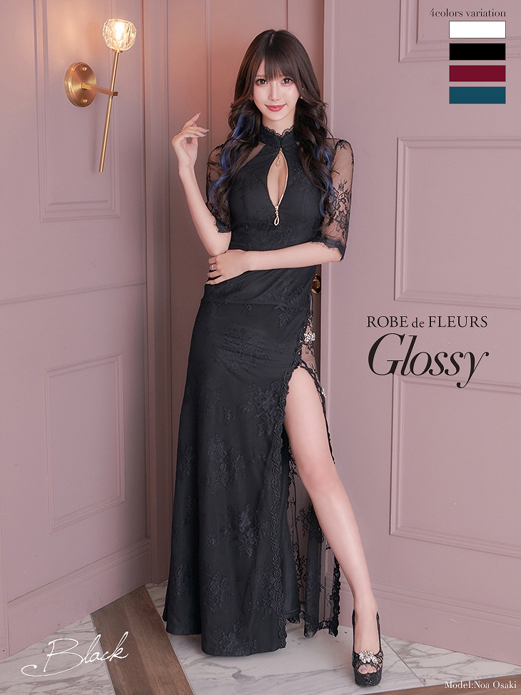 ROBE de FLEURS Glossy ロングキャバドレス - スーツ・フォーマル・ドレス