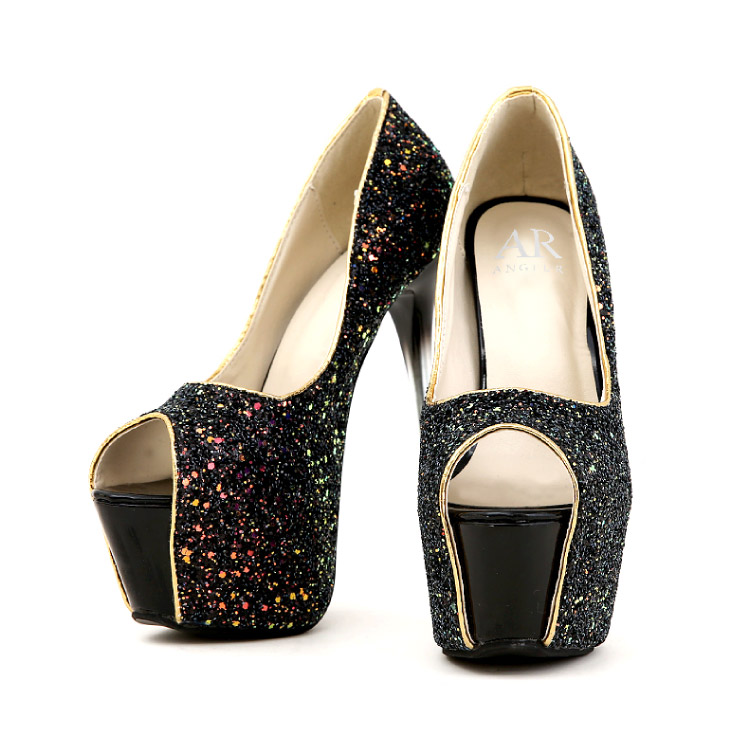 エンジェルアール15cm ヒール キャバ サンダル ラメ キラキラ Angel R