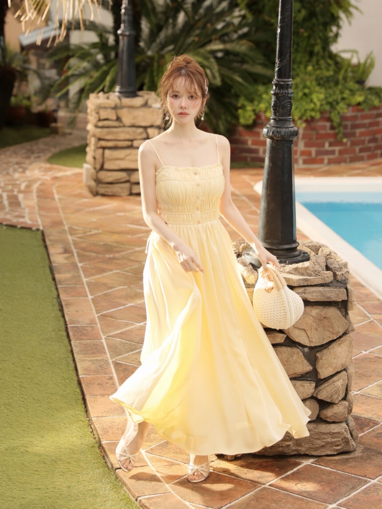 Ete en Fleurs】【DEA. by ROBE de FLEURS】サテン/ ギャザー