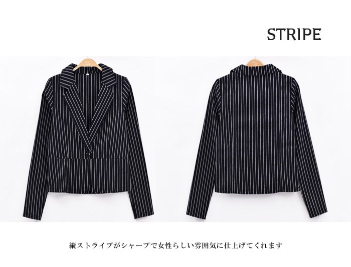 レディース テーラード ジャケット 長袖 アウター 上着 ショート丈