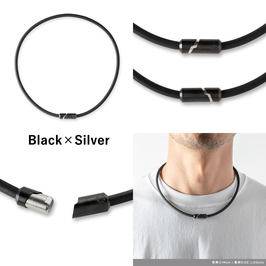 STACK スタック Black×Gold 磁気ネックレス – BANDEL®︎｜公式