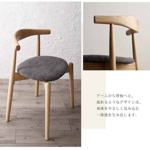 ダイニングテーブル 伸縮 天然木アッシュ材 伸縮式オーバルダイニングシリーズ ダイニングテーブル単品 W160-210_8