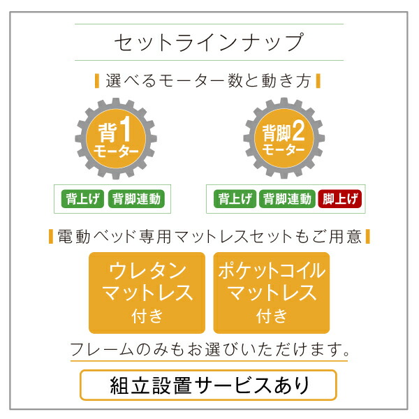 お客様組立 棚・照明・コンセント・引出し収納付き電動ベッド ベッドフレームのみ 2モーター シングル :a120439500046428:キャンディコムウェア