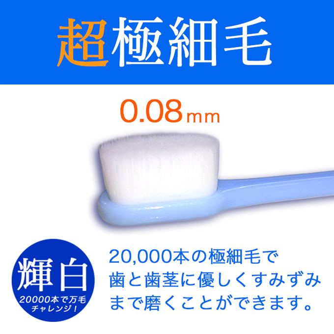 プラチナナノ 歯ブラシ manmou(マンモウ) (メール便送料無料) 極細毛